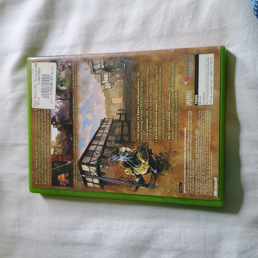 The Elder Scrolls 3 Morrowind XBOX Video Game - Picture 3 of 5